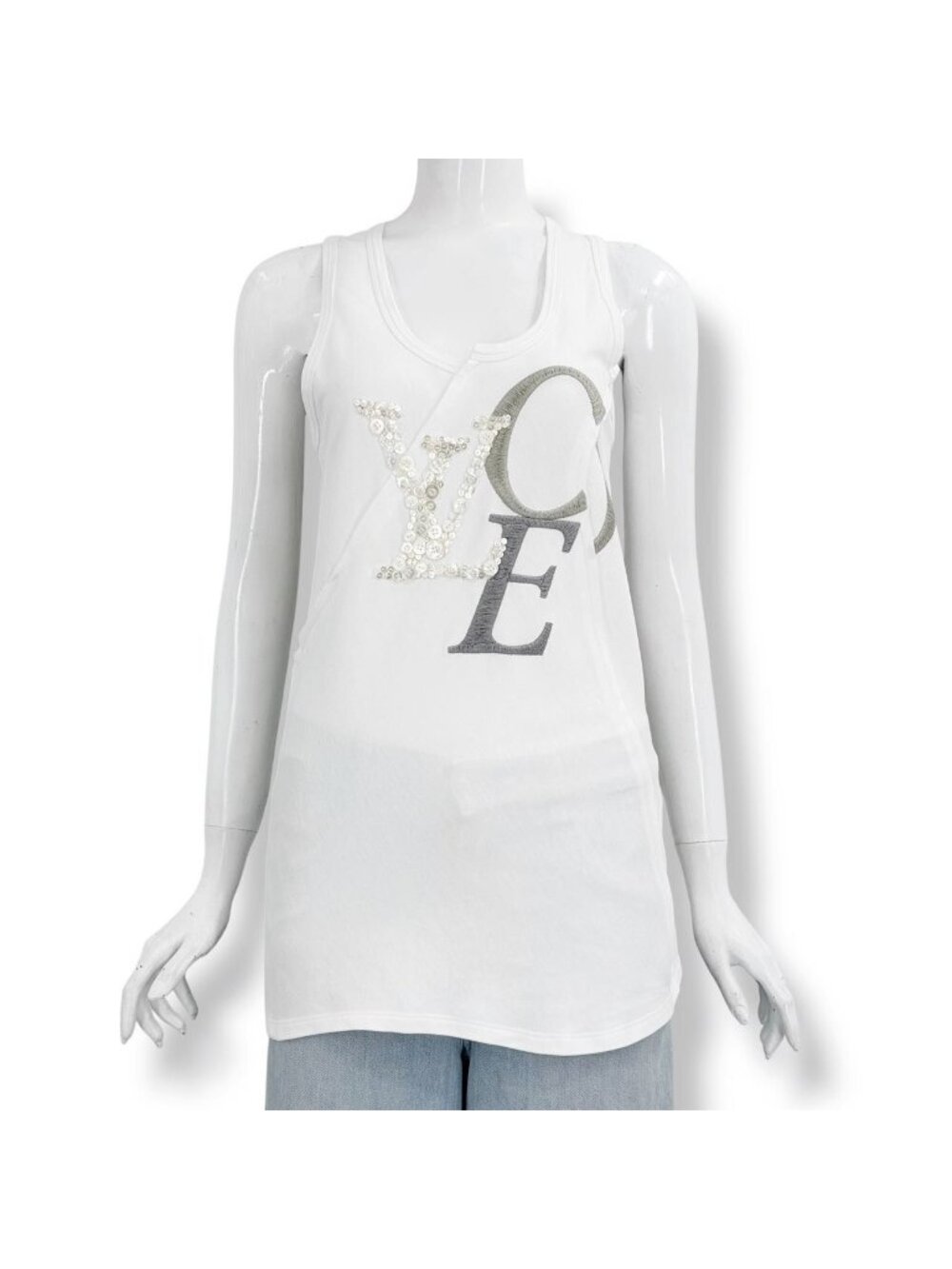 Louis Vuitton Vest Logo White